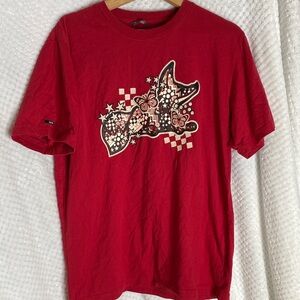 Evolution Akoo Red Butterfly Graphic Tee